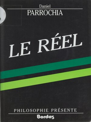 cover image of Le Réel